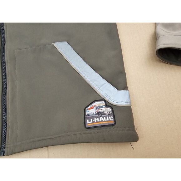U-Haul Men’s Employee Jacket - Size 2XL - Reflective Zip-Up - Green - Picture 3 of 16
